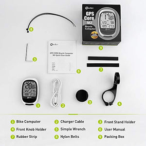 Meilan M2 GPS Cycling/Bike Computer Speedometer with ANT+ Function, Heart rate and Power Compatible
