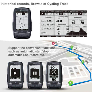 Meilan M1 GPS Cycling/Bike Computer Navigation Speedometer with ANT+ Function, Heartrate and Power Compatible