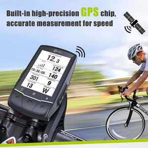 Meilan M1 GPS Cycling/Bike Computer Navigation Speedometer with ANT+ Function, Heartrate and Power Compatible