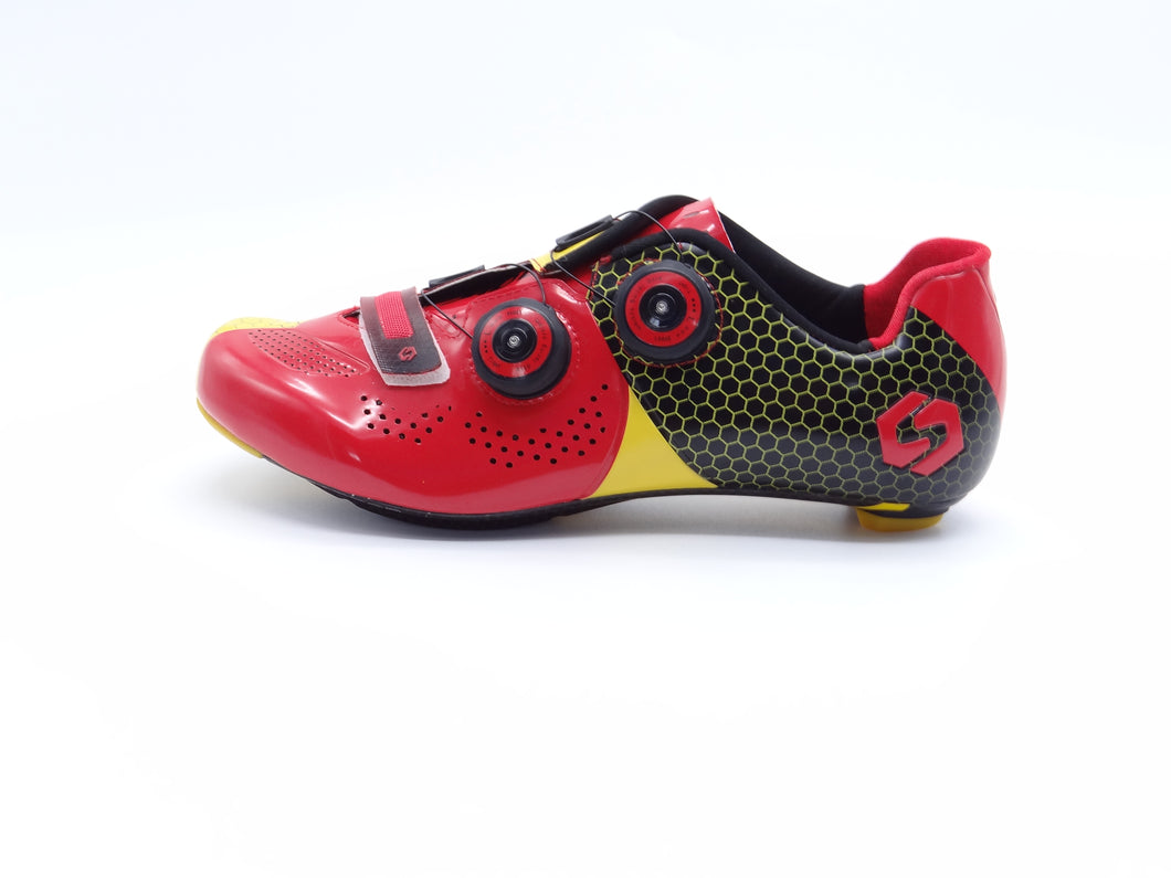 SideBike Pro Road Bike Cycling Men's shoe with carbon sole in Red