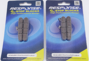 Response Quick Stop All Weather Brake Pads for Carbon Fiber Rims - 2 Pairs